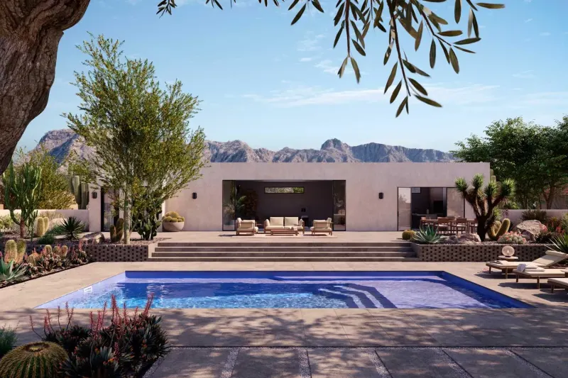 Latham Apollo 14 fiberglass pool