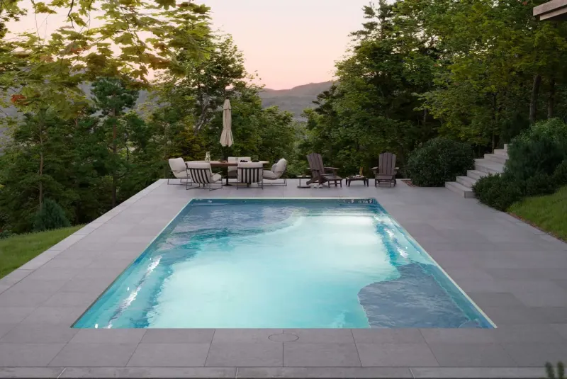 Latham Ariel 16 fiberglass pool