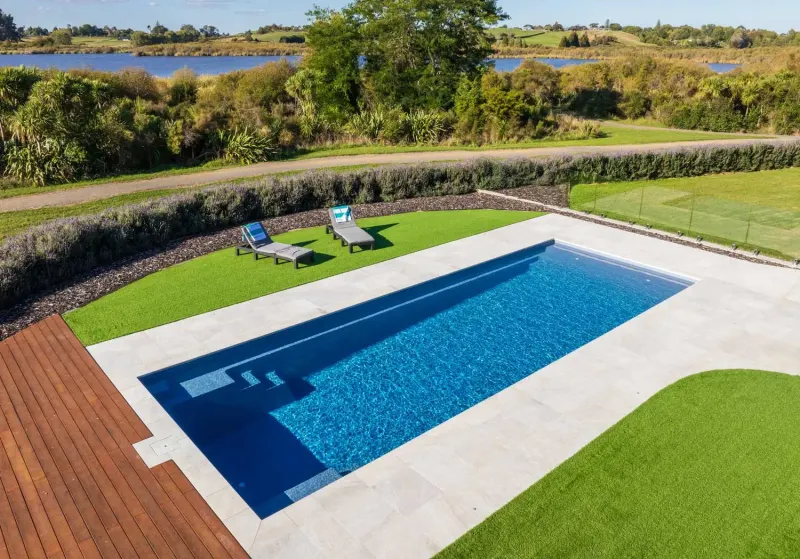 Latham Athens 13.37 fiberglass pool