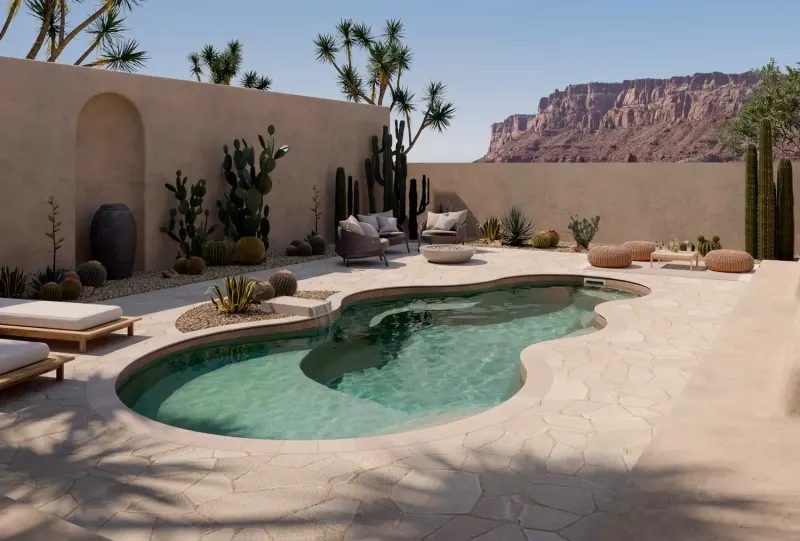 Latham Axiom 12 fiberglass pool