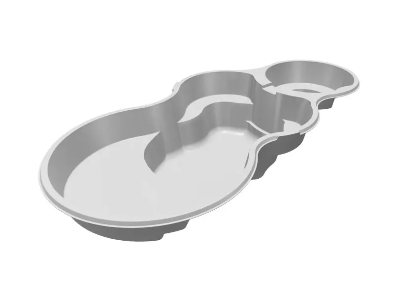 Latham Axiom 12 Deluxe fiberglass pool shell