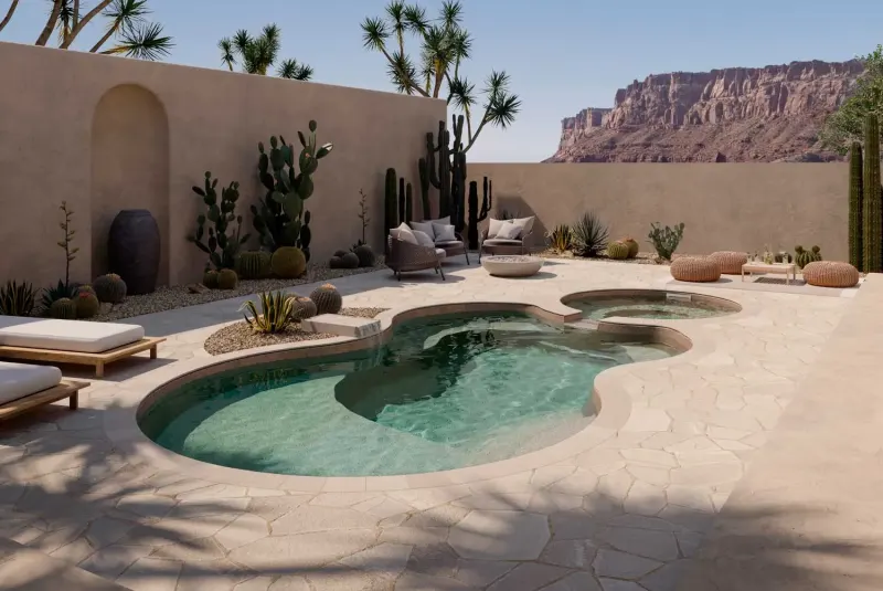 Latham Axiom 12 Deluxe fiberglass pool