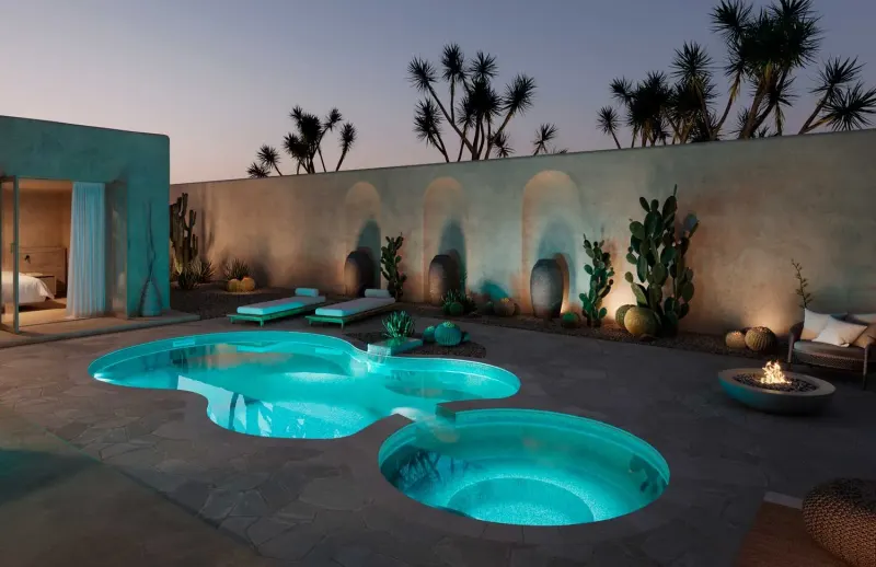 Latham Axiom 12 Deluxe fiberglass pool – photo 2