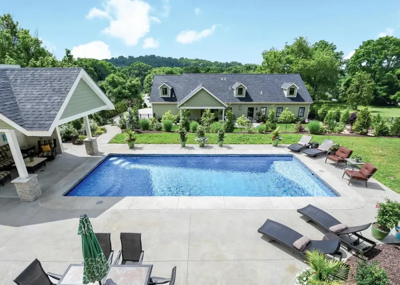 Latham Barcelona fiberglass pool