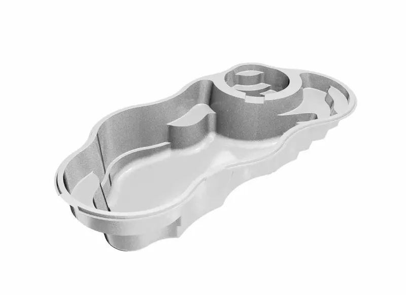 Latham Bermuda 12 Deluxe fiberglass pool shell