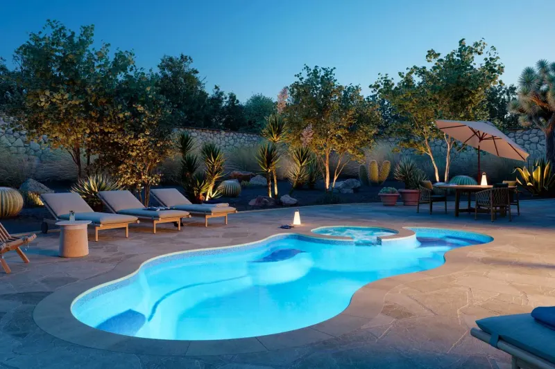 Latham Bermuda 12 Deluxe fiberglass pool – photo 2