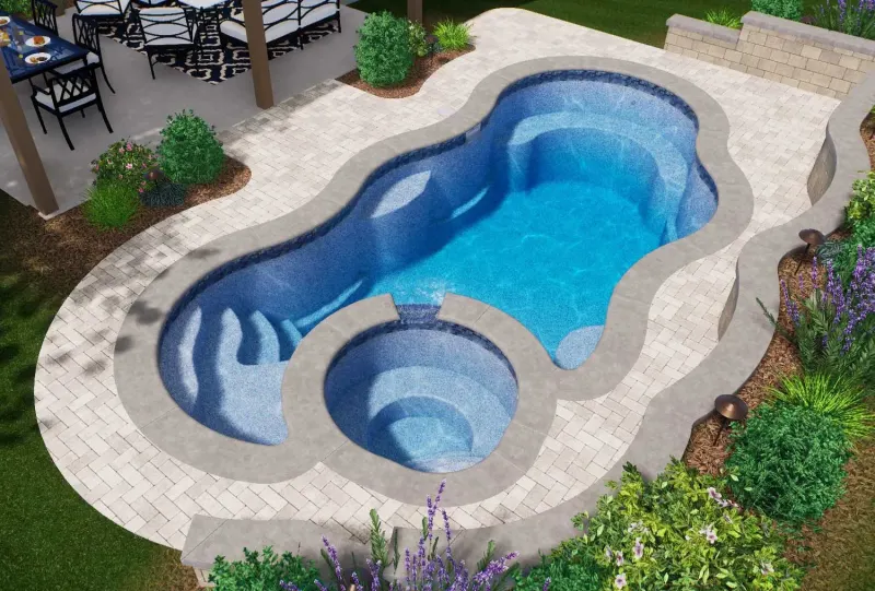 Latham Bermuda 12 Deluxe fiberglass pool – photo 3