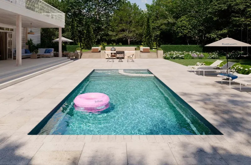Latham Cayman 14 Deluxe fiberglass pool