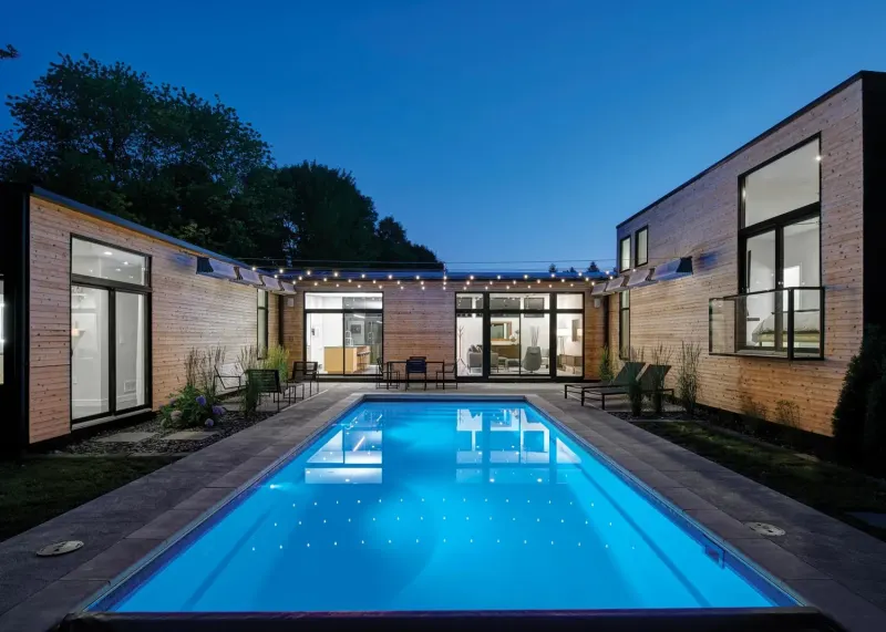 Latham Claremont fiberglass pool