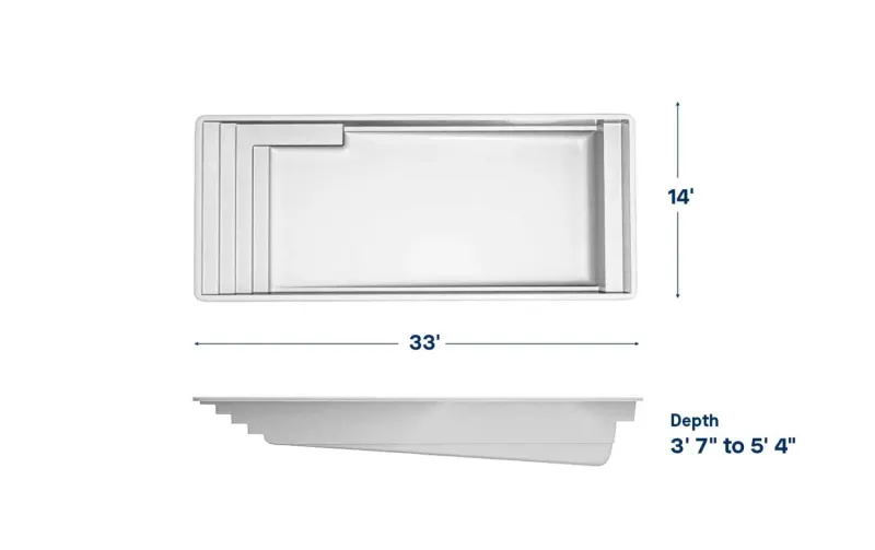 Latham Claremont plan view with dimensions