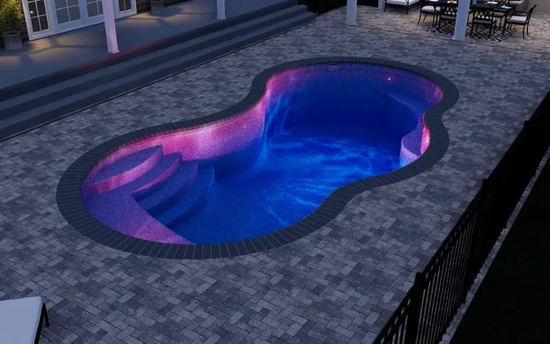 Latham Coral 16 fiberglass pool – photo 1