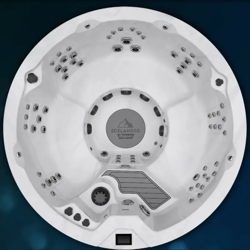 Icelandic Cyclone 3 hot tub, top view