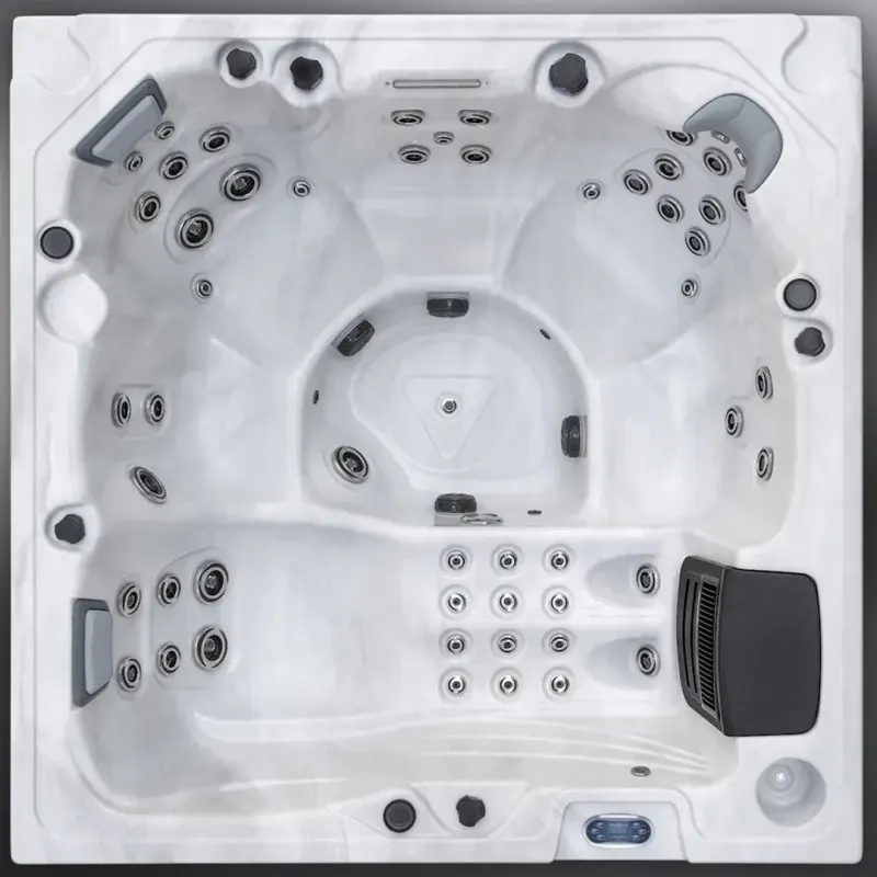 Icelandic Fjord hot tub, top view