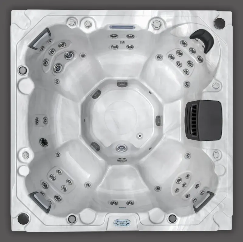 Icelandic Fontana hot tub, top view
