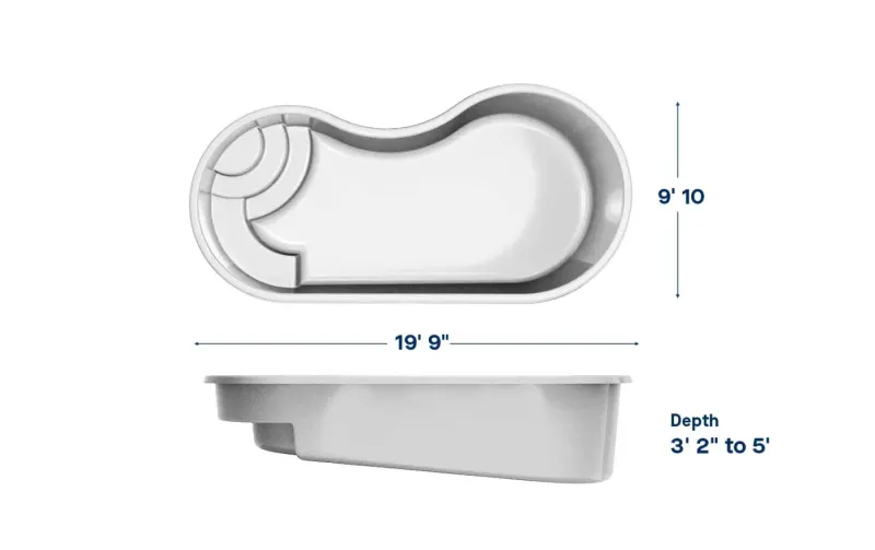 Latham Jamaica 10 plan view with dimensions