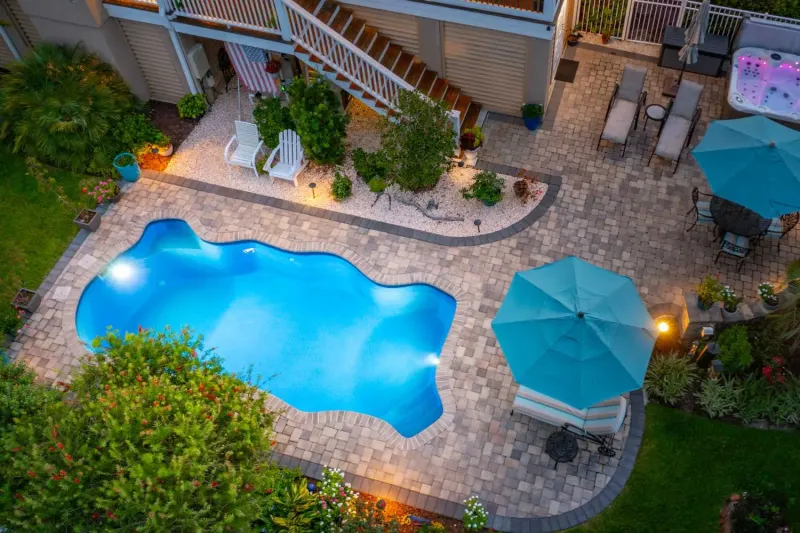 Latham Key West fiberglass pool