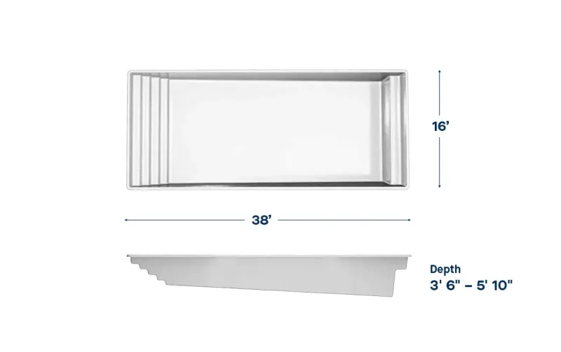 Latham Kingston plan view with dimensions