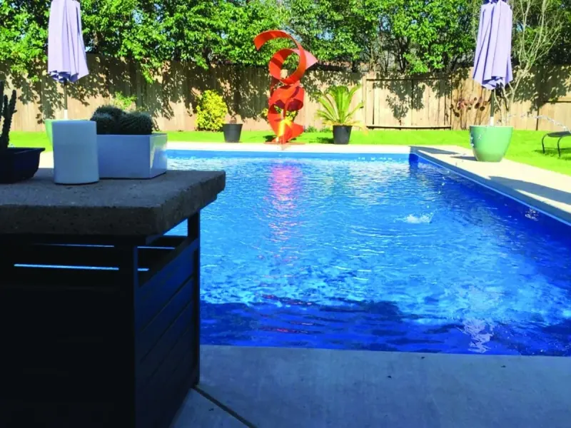 Latham Lake Shore fiberglass pool