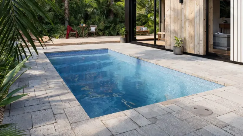 Latham Milan 10.20 fiberglass pool – photo 3