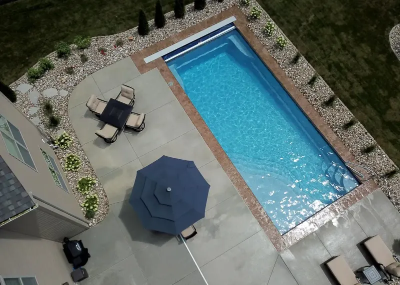 Latham Olympia 16 fiberglass pool – photo 3