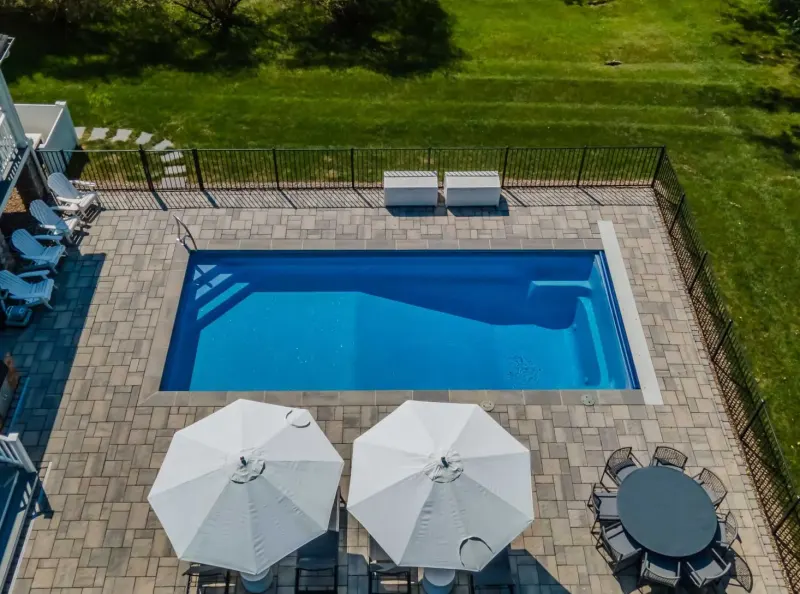 Latham St. Thomas fiberglass pool